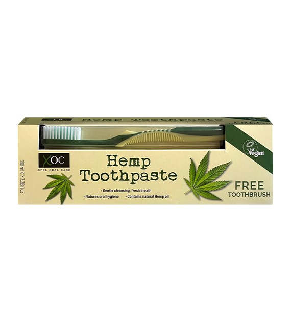 XOC Hemp Toothpaste Pasta 100ml + Szczoteczka 1szt