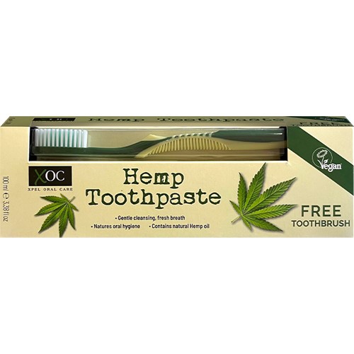 XOC Hemp Toothpaste Pasta 100ml + Szczoteczka 1szt