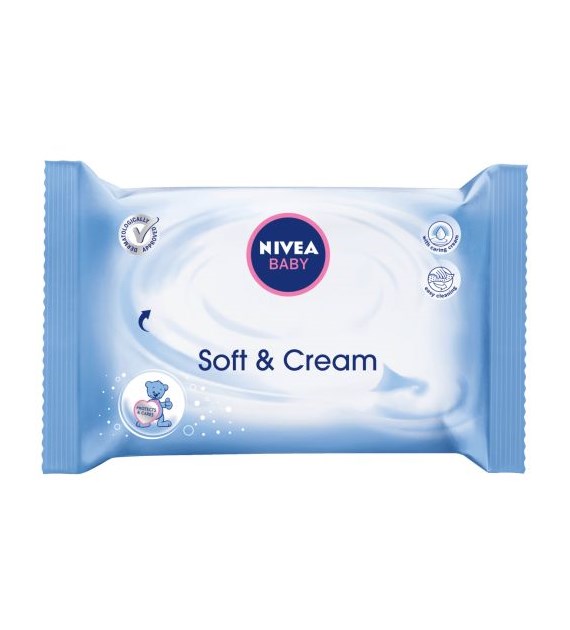 Nivea Baby Soft & Cream Chusteczki 63szt