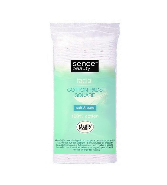 Sence Beauty Cotton Pads Square Waciki 50szt