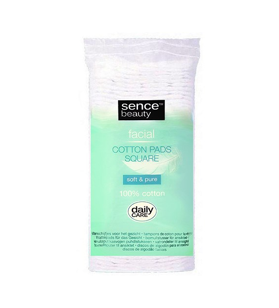 Sence Beauty Cotton Pads Square Waciki 50szt