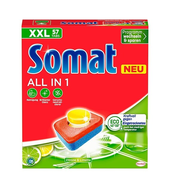 Somat All in 1 Zitrone & Limette 57szt 1kg