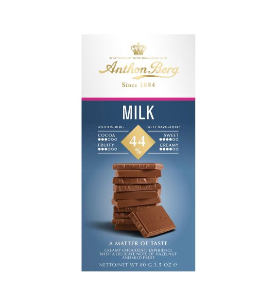 Anthon Berg Milk 44% Cocoa Czekolada 80g