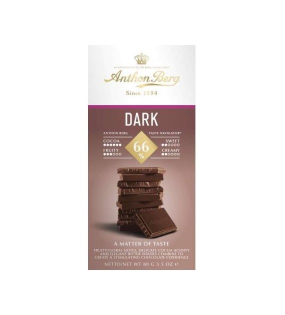 Anthon Berg Dark 66% Cocoa Czekolada 80g