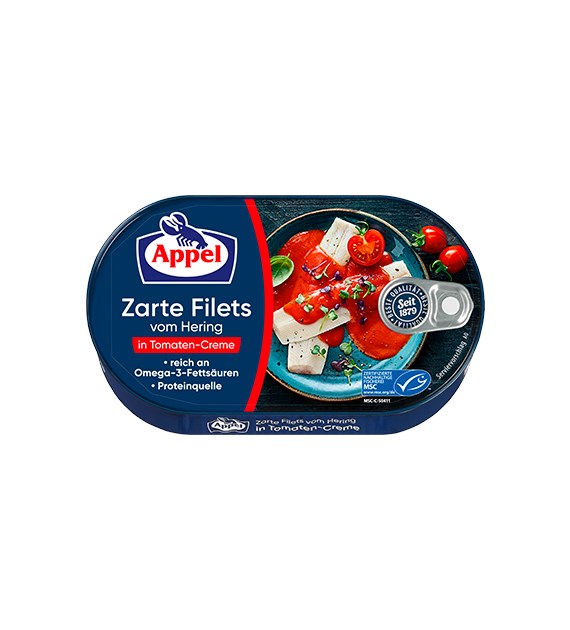 Appel Hering Filets Tomaten Creme 200g