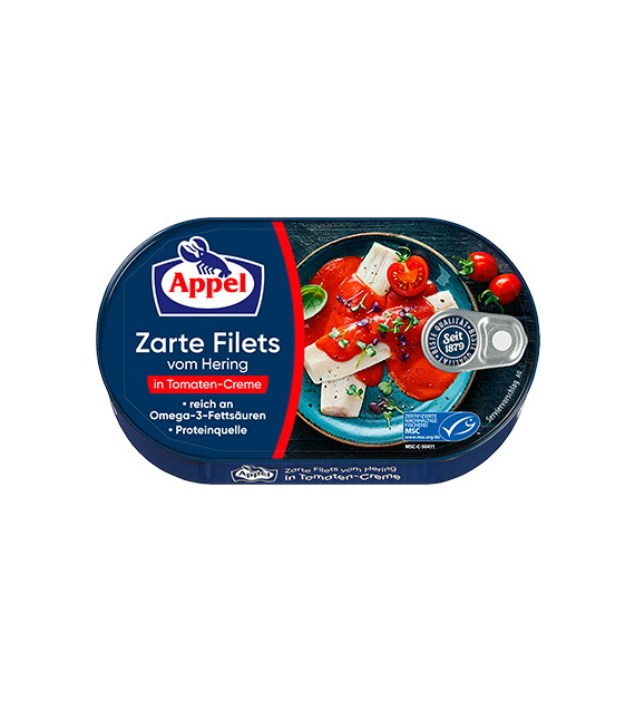 Appel Hering Filets Tomaten Creme 200g