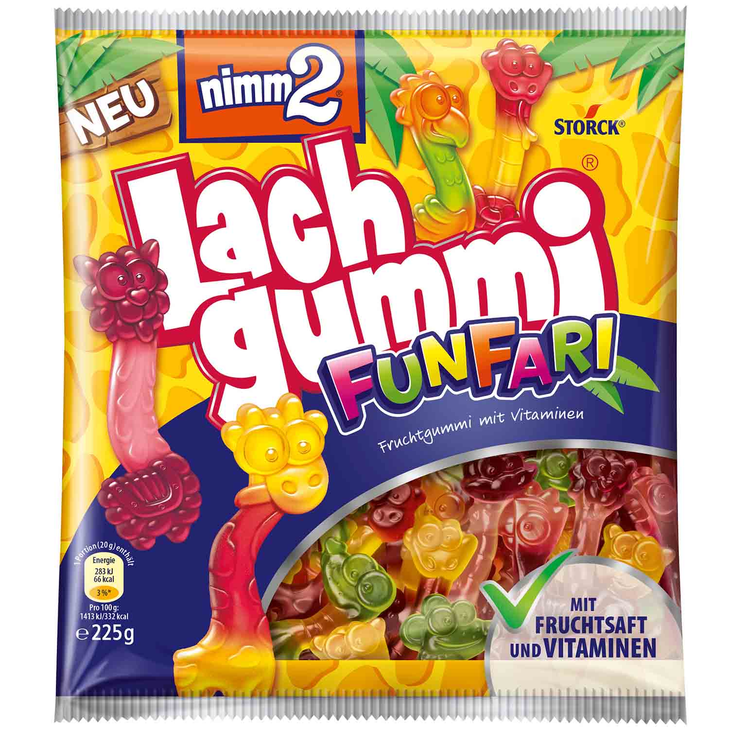 Nimm2 Lach Gummi Funfari Żelki 225g