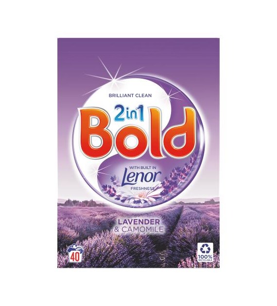 Bold 2in1 Lavender & Camomile Proszek 40p 2,6kg