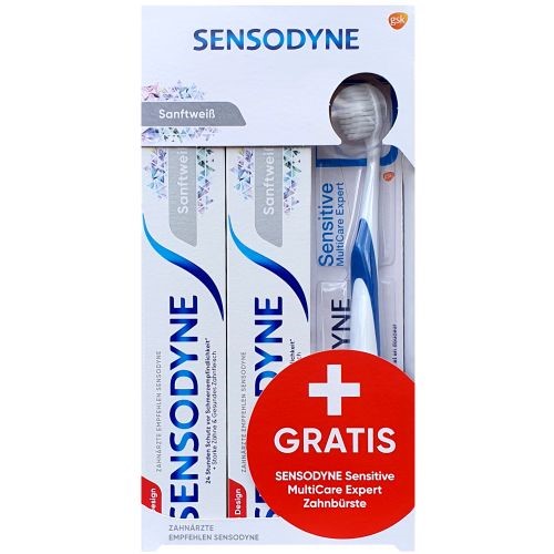 Sensodyne Sanftweiss Pasta 2x75ml + Szczoteczka