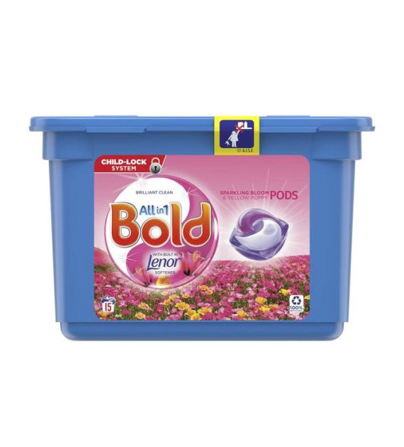 Bold All in 1 Lenor Sparkling Bloom Pods 15p 361g