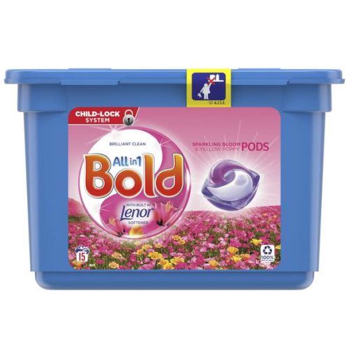 Bold All in 1 Lenor Sparkling Bloom Pods 15p 361g