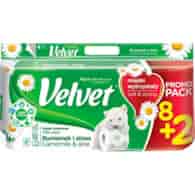 Velvet Rumianek Aloes 3Lag Papier Toaletowy 10szt