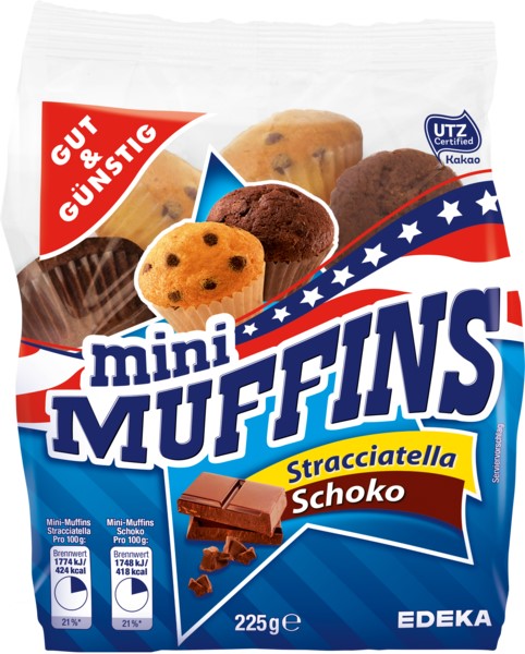 G&G Mini Muffins Straciatella Schoko 225g