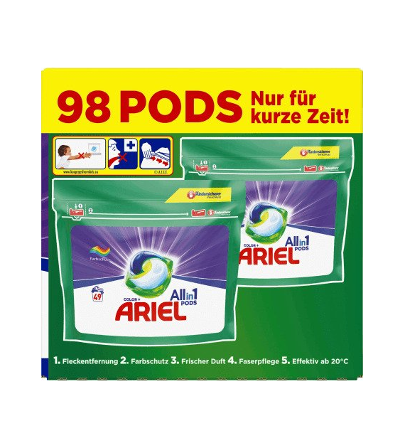 Ariel All in 1 Pods Color+ 98p 2,5kg