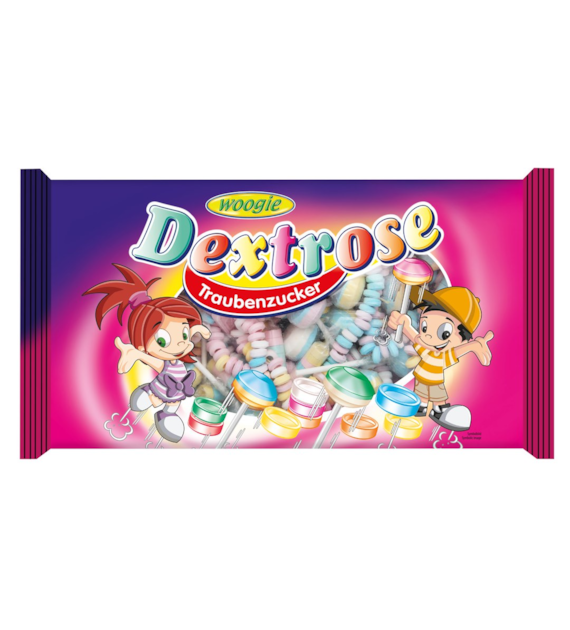 Woogie Dextrose Cukierki Pudrowe 400g