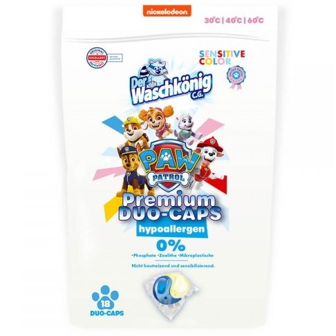 Waschkonig PAW Patrol Sensitive Color Caps 18p