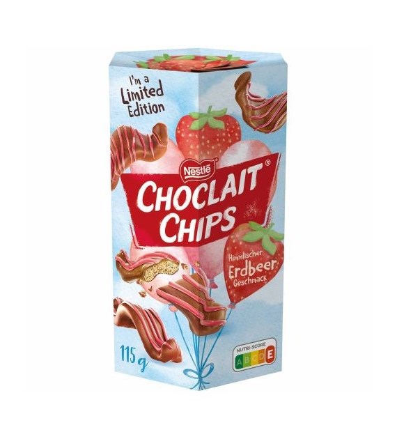 Nestle Choclait Chips Erdbeer 115g