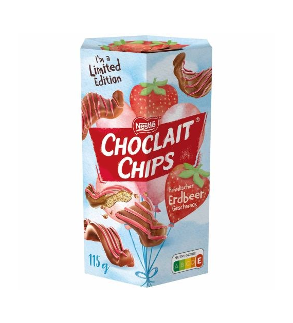 Nestle Choclait Chips Erdbeer 115g