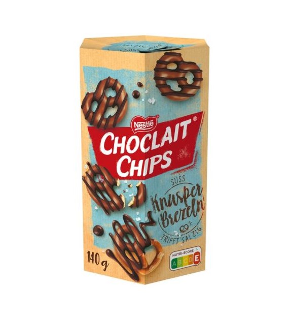 Nestle Choclait Chips Knusper Brezeln 140g