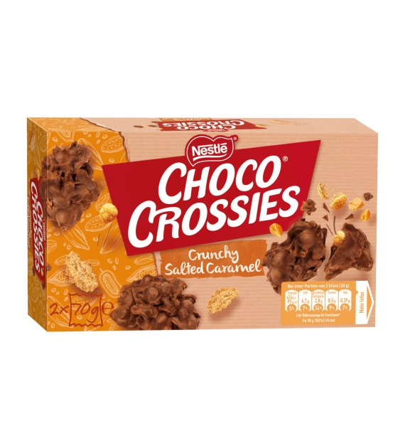 Nestle Choco Crossies Crunchy Salted Caramel 140g