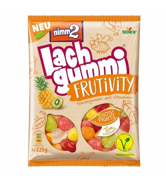Nimm2 Lach Gummi Frutivity Exotic Żelki 225g