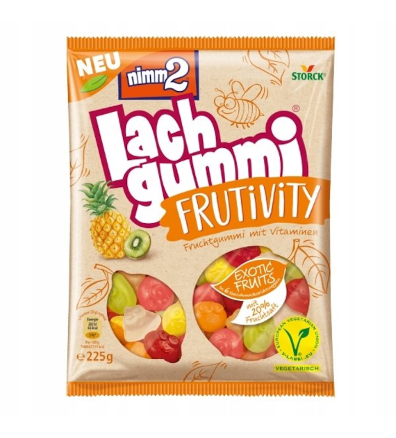 Nimm2 Lach Gummi Frutivity Exotic Żelki 225g