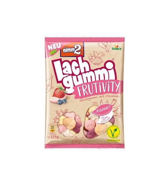 Nimm2 Lach Gummi Frutivity Yoghurt Żelki 225g