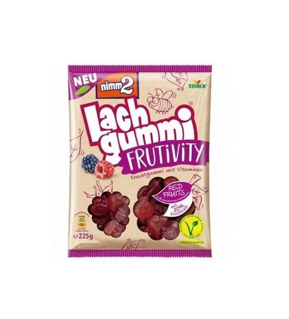 Nimm2 Lach Gummi Frutivity Red Fruits Żelki 225g