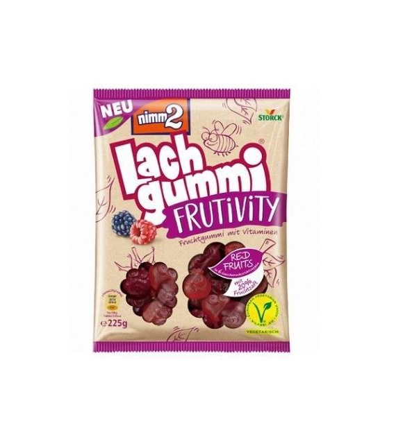 Nimm2 Lach Gummi Frutivity Red Fruits Żelki 225g