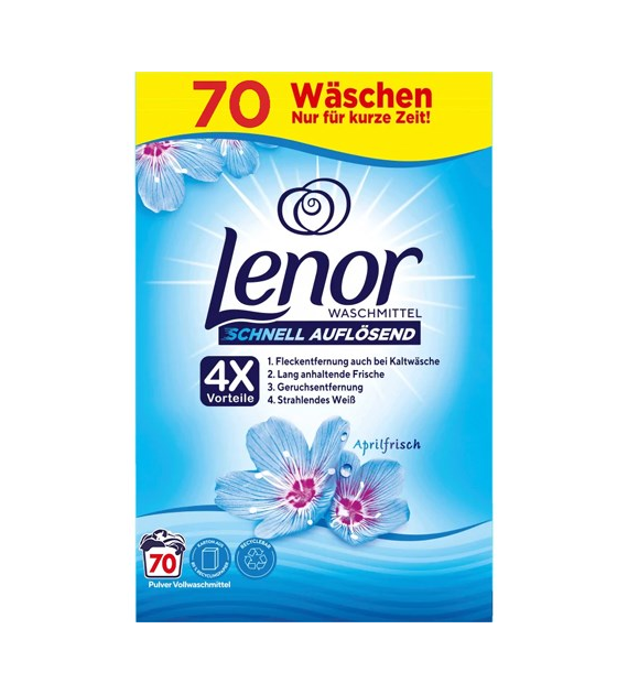 Lenor 4X Universal Aprilfrisch Proszek 70p 4,5kg