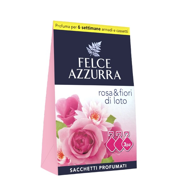 Felce Azzurra Rosa Fiori Saszetki Zapachowe 3szt