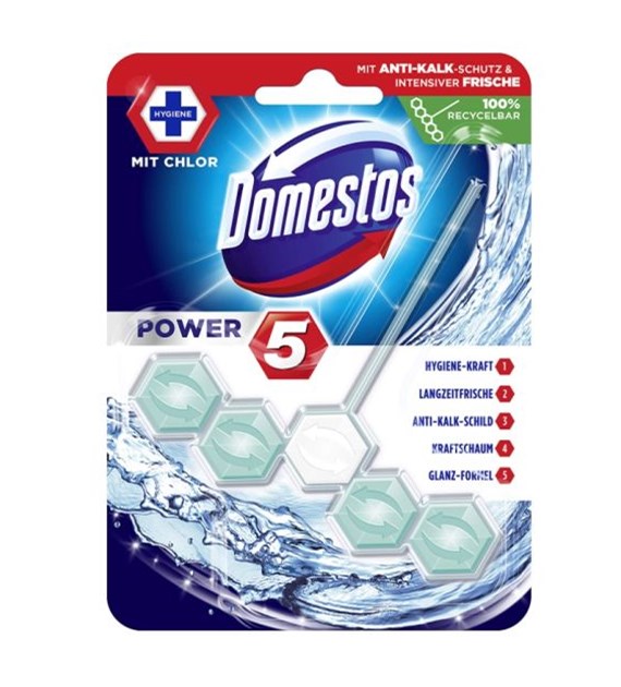 Domestos Power 5 mit Chlor Zawieszka WC 55g