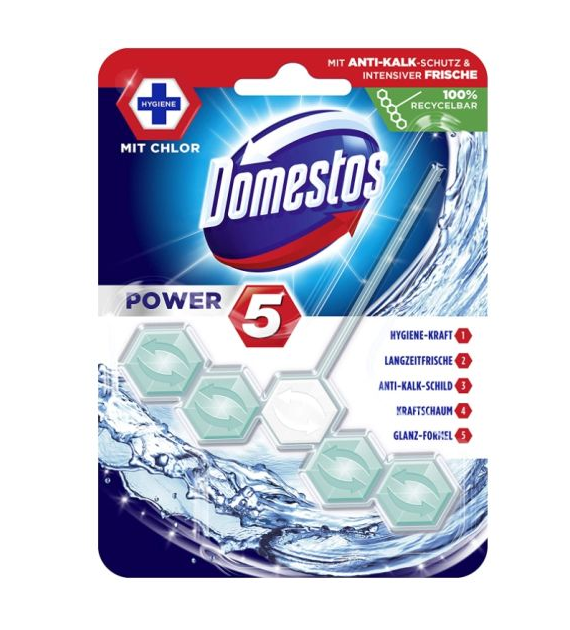 Domestos Power 5 mit Chlor Zawieszka WC 55g