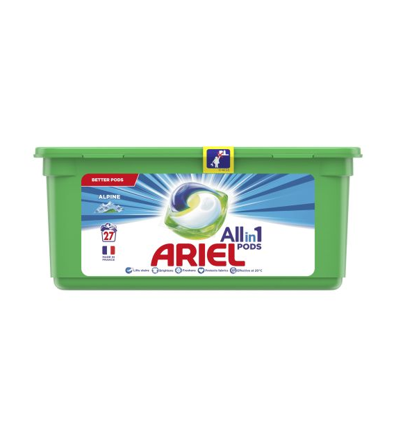 Ariel All in 1 Pods Alpine Caps 27p 680g