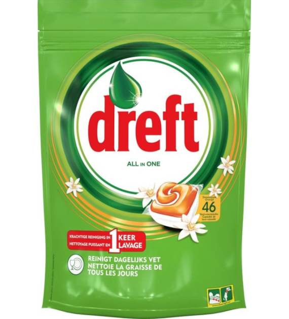 Dreft All in One Orange Tabs 46szt 621g