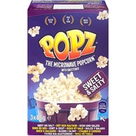 Popz Microwave Popcorn Sweet & Salty 3x90g 270g