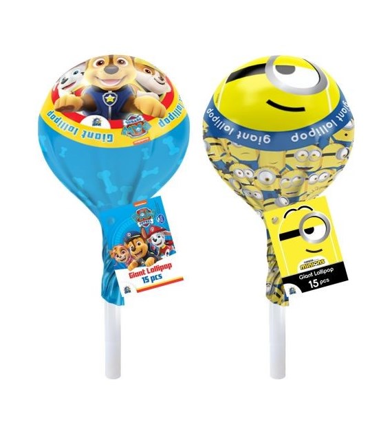 Giant Lollipop Minions / PAW Patrol 15szt 120g