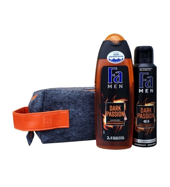 Fa Dark Passion Kosmetyczka Gel 250ml + Deo 150ml