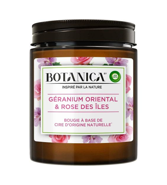 Air Wick Botanica Geranium Rose Świeczka 205g