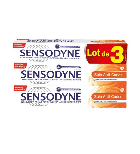 Sensodyne Soin Anti-Caries 3pack 3x75ml