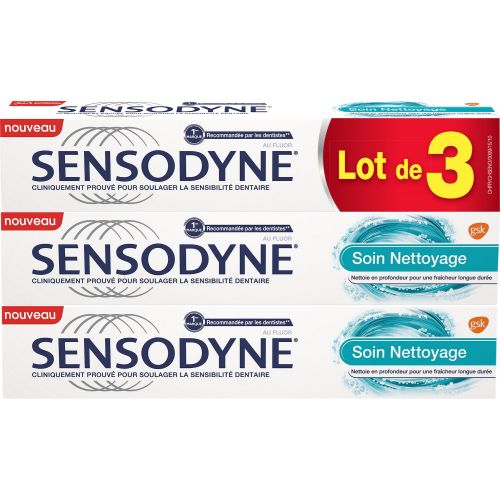 Sensodyne Soin Gel Fraicheur Int 3pack 3x75ml