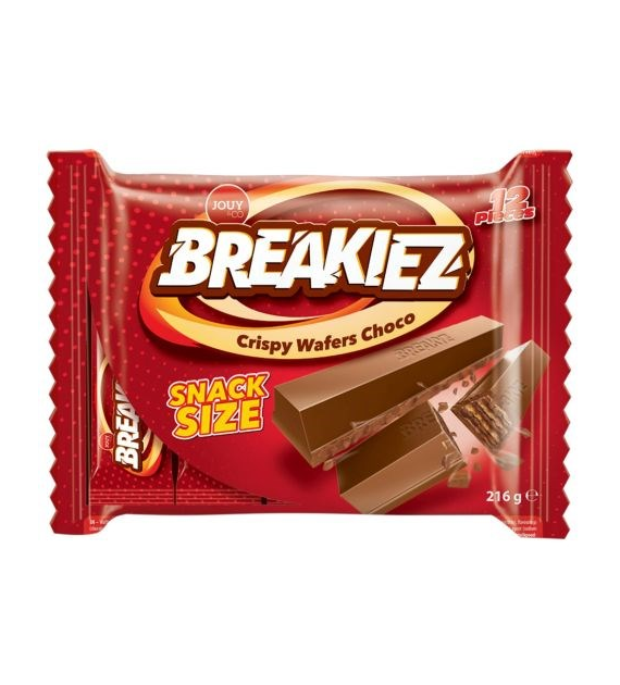 Breakiez Crispy Wafers Choco 12szt 216g