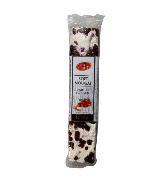 Sir Charles Nougat Cranberries Erdnuss 100g
