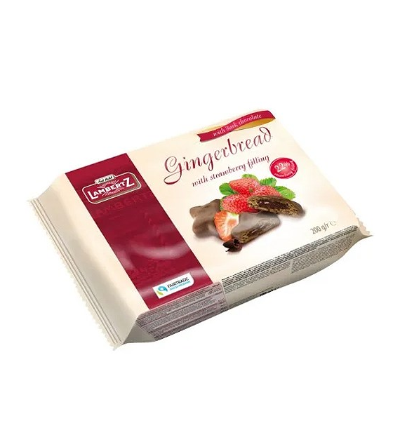 Lambertz Gingerbread with Strawberry Filling 200g