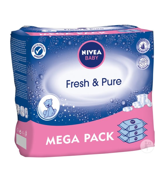 Nivea Baby Fresh Pure Chusteczki 3x63szt