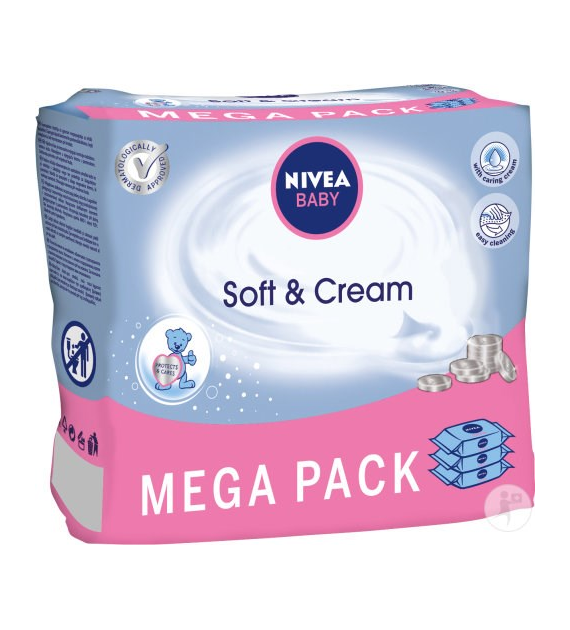 Nivea Baby Soft Cream Chusteczki 3x63szt