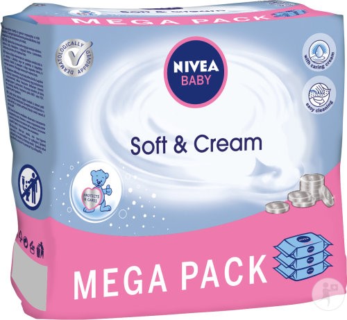 Nivea Baby Soft Cream Chusteczki 3x63szt