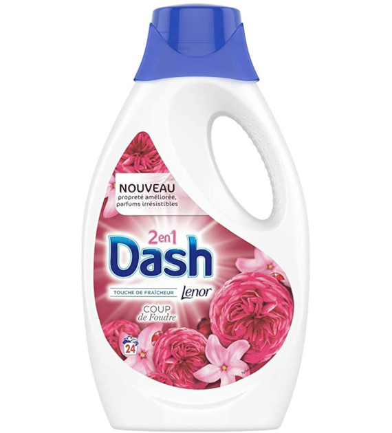 Dash 2in1 Lenor Coup de Foudre Gel 24p 1,3L