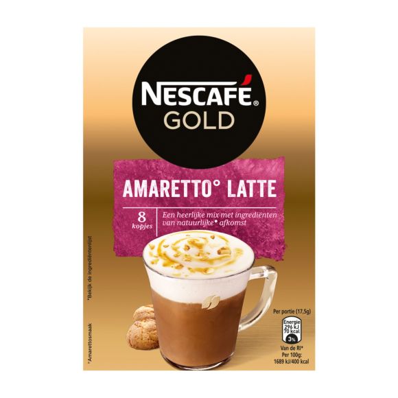 Nescafe Gold Amaretto Latte Saszetki 8szt 140g