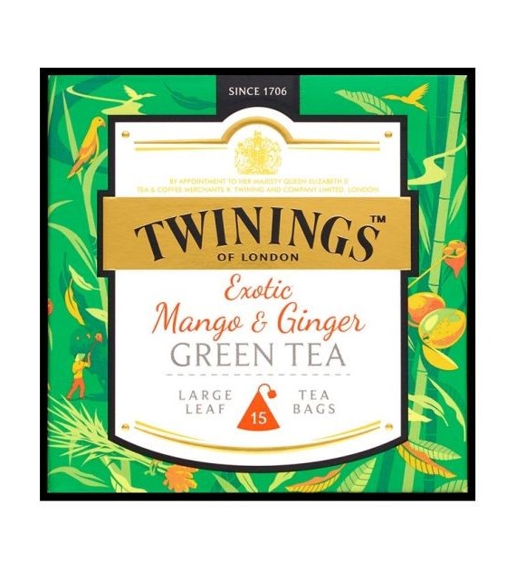 Twinings Mango & Ginger Green Tea 15szt 30g